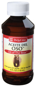 De La Cruz Oil of the Bear Beard Oil for Men - Grooming Brillantine for Hair, Mustache and Beard - Aceite Del Oso