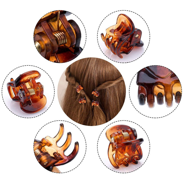 Mini Hair Claw Clips for Girls and Women, Funtopia 72 Pcs Small Hair Clips Pins 