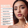 iMethod Lip Liner Stain Peel Off with Tweezer, Nude Pink | Lip Stain Peel Off, Long Lasting Natural, Waterproof, Transfer-Proof, Easy to Use, Stay