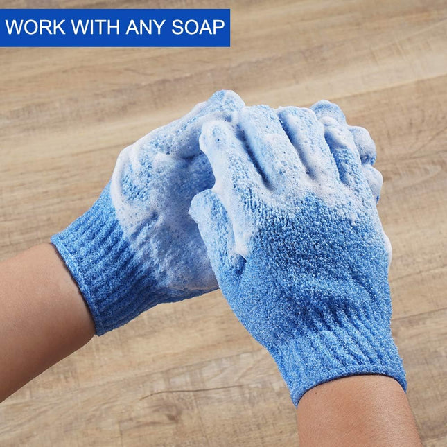 10 Pairs Exfoliating Gloves,Made of 100% Nylon,10 Colors Double Sided Exfoliating Gloves for Beauty Spa Massage Skin Shower Body Scrubber Bathing
