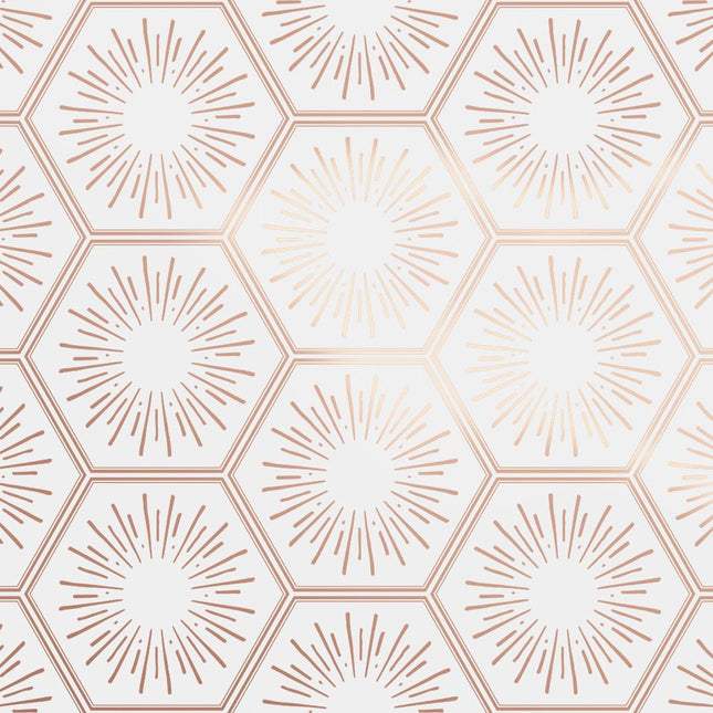Tempaper Metallic Autumn Bronze Hello Sunshine Removable Peel and Stick Wallpape