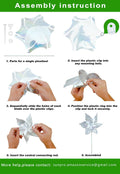10 Pack Reflective Pinwheels for Garden Yard - Sparkly Silver Bird Deterrent Devices for Outside - Humane Woodpecker, Pigeon & Goose Repellent
