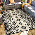 LILIOFFIC Outdoor Rugs - Reversible Mats, 5'X8' Plastic Straw Rug for Patio Waterproof, Indoor Outdoor Area Rug Carpet for Outside, RV,