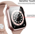6 Pack Case for Apple Watch SE 3 (2025)/SE 2/SE/Series 6/5/4 40mm with Tempered Glass Screen Protector, Hard PC Ultra-Thin Scratch Resistant