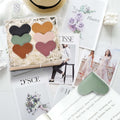 Leather Heart Bookmarks - Winjeto 6 Pieces Cute Corner Page Book Marks for Teachers Students Book Reading Lovers, for School Office Home Supplies