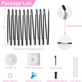 Balloon Arch Kit, 7.4ft Balloon Arch Stand Frame with Base: for Wedding Baby Shower Birthday Party Decorations Black