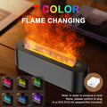 Colorful Flame Fire Diffuser Humidifier, Ultra-Quiet Aroma Essential Oils Aromatherapy Diffusers for Large Room, Bedroom, Office (Timeable,
