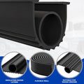DGSL Garage Door Seals Bottom Rubber Weather Stripping Kit Seal Strip Replacement, Weatherproof Threshold Buffering Sealing Rubber 5/16 Inch T