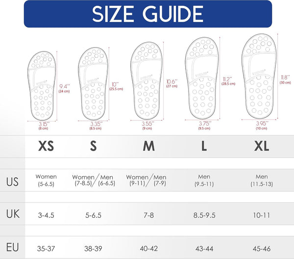BYRIVER Foot Reflexology Tools Pressure Point Massage Mat Slippers Slides Sandals Shoes, Back Knee Feet Arch Heel Pain Tension Relief Products,