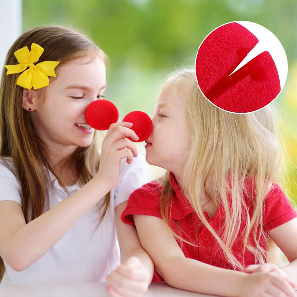 Boao 60 Pcs Red Clown Noses Bulk, Costume Foam Nose for Adults | Halloween Party Favors, Circus Carnival Dress Up, Red Foam Nose, Christmas