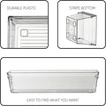 Clear Plastic Drawer Organizer Tray for Vanity Cabinet (Set of 10),Storage Tray for Makeup, Kitchen Utensils, Jewelries, and Gadgets