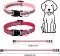 16 Pack Puppy Collars for Litter, Reflective Puppy Collars Adjustable Puppy ID Collars Soft Nylon Whelping Collars for Newborn Litter Puppy