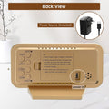 Peakeep Slim Digital Mirror Aesthetic Alarm Clock for Bedrooms Desk Decor - Plug in Electric Big LED Modern Small Clock for Office Living Room,