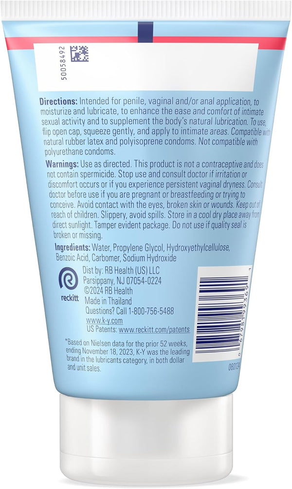K-Y Jelly Personal Lubricant, Water Based Lube for Sex, 7 FL OZ 7 Fl Oz (Pack of 1)