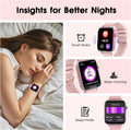 Smart Watch for Android iPhone-Call Receive/Dial/Read Message/AI Control-1.9" HD Screen-IP67 Waterproof Fitness Smartwatch-Blood Pressure/Heart