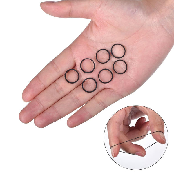 Hicarer 1000 pcs Mini Rubber Hair Bands 1/2 Soft Elastic Bands for Woman Hair Braids Ponytails & Beards Small Dreadlocks, Wedding Hairstyle and