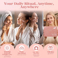 BAIMEI IcyMe Rose Quartz Roller & Gua Sha Facial Tool Set for Depuffing | Cooling Face Roller for Lymphatic Massage,Sculpting Tool for Face, Eyes