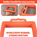 ROBLOCK Pallet Jack Chock Heavy Duty Wheel Chock, Pallet Jack Stopper for Truck 14.2" Length X 11.2" Width X 2" Height (1 Pack, Orange)