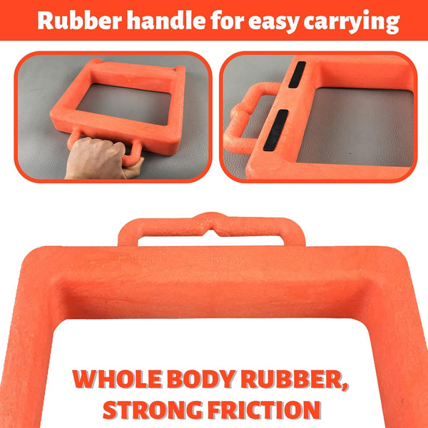 ROBLOCK Pallet Jack Chock Heavy Duty Wheel Chock, Pallet Jack Stopper for Truck 14.2" Length X 11.2" Width X 2" Height (1 Pack, Orange)