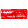 Colgate Optic White Stain Fighter Teeth Whitening Toothpaste, Anticavity Fluoride Toothpaste for Whitening Teeth, Helps Remove Daily Surface