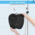 BESKAR Larger Shower Foot Scrubber Mat with Non-Slip Suction Cups- Cleans, Smooths, Exfoliates & Massages your Feet Without Bending, Improve Foot