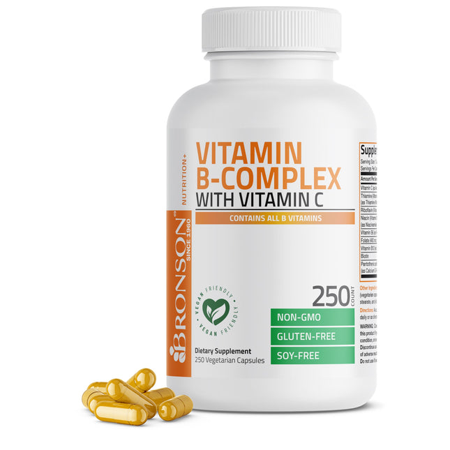 Bronson Vitamin B Complex with Vitamin C - Immune Health, Energy Support & Nervo