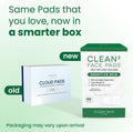 Clean Skin Club Clean² Sensitive Skin Face Pads – Ultra-Soft 100% Organic Cotton, Fragrance-Free & Lint-Free Makeup Remover & Toner, Dermatologist