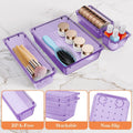 SpaceHacks 25 PCS Plastic Drawer Organizer Set, 4-Size Versatile Organizer Trays & storage Bins for Makeup, Jewelry, and Gadgets in Bathroom,