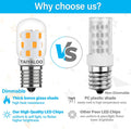 LED Microwave Light Bulb over Stove Appliance 8206232A 40W Incandescent Equivalent, E17 LED Bulb Dimmable for Refrigerator, Range Hood, 3W 380LM