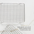Hestan Provisions OvenBond – Quarter Sheet Pan Rack, 11.75" L x 8.25" W (Cooling Rack) Quarter Sheet Rack