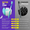 GuruNanda Butter On Gums Toothbrush, ADA Accepted Manual Toothbrushes with 8000+ Ultra Soft Softex Bristles for Sensitive & Receding Gums, Perfect