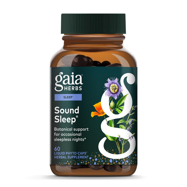 Gaia Herbs Sound Sleep - Natural Sleep Support to Promote Calm & Relaxation - wi