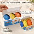Mini Egg Shampoo Bar Set – 3 Solid Shampoo Sampler Bars, Travel Size, Sulfate-Free, Zero Waste Hair Care Gift Set for Women & Travel