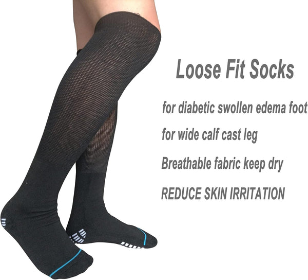 2 Pairs Replacement Sock Liner for Orthopedic Cast Walking boot Air Cam Walkers, Under Air Cast Brace Surgical Broken Leg Toe Fracture boots