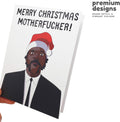 Sleazy Greetings Funny Merry Christmas Card For Men Women | Samuel L Jackson Rude Christmas Card For Him Or Her | Funny X-Mas Card