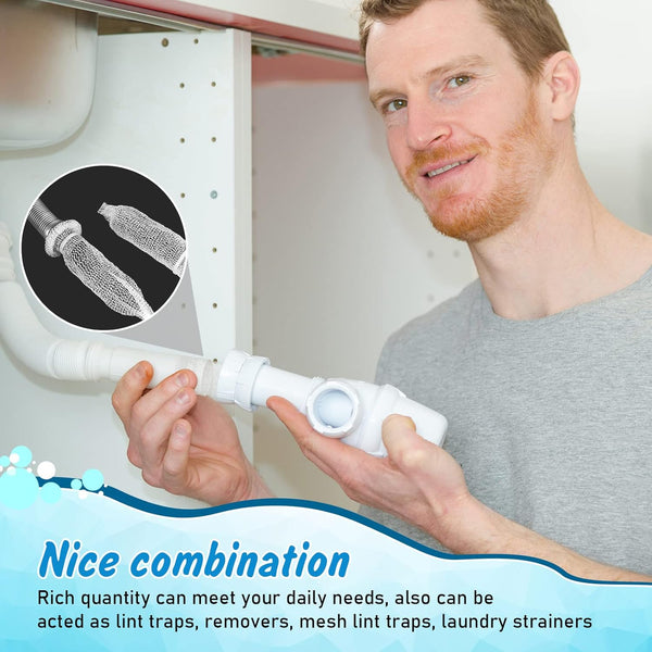 40 Pieces Nylon Lint Trap Washing Machine Lint Fabric Mesh Snare Washer Lint Catcher Washer Hose Lint Traps Washing Machine Lint Trap Lint Traps