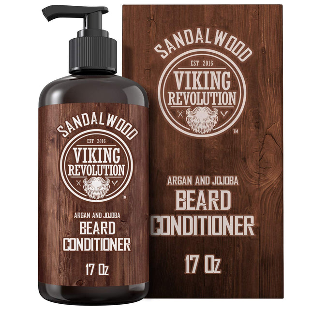 Viking Revolution Beard Conditioner W/Argan & Jojoba Oils - Softens & Strengthen