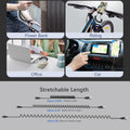 USB to USB C Cable Coiled Car Charger, C Charger Fast Charging Cord 3Ft for Carplay 60W 3A Retractable Auto USB a to USB C for Iphone 16 15 Galaxy