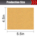 BOSHCRAFT 50 Pcs 1/4 Sheet Sand Paper 5.5" x 4.5" – 80/150/320/400 Grit 8 Sheets Each, 120/220 Grit 9 Sheets Each, Premium Aluminum Oxide