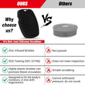 Silicone Body Scrubber - Zinc Infused-Highly Elastic Bristles Exfoliating Body Scrubber for Shower Body,Cellulite Reduction,Blood Circulation - Black