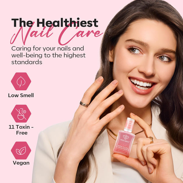 Modelones Nail Strengthener and Growth, Pink Purple Nail Polish Repair A A1 Pink Purple