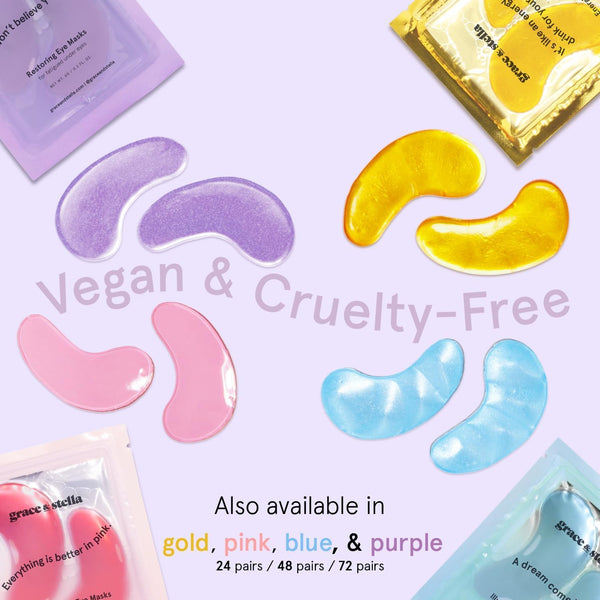grace & stella Retinol Under Eye Patches for Puffy Eyes & Dark Circles - Restoring Gel Under Eye Masks with Hyaluronic Acid - Birthday Gifts for