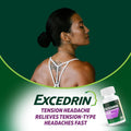 Excedrin Tension Headache Relief Caplets, Acetaminophen 500mg, Caffeine 65mg, Pain Reliever, Aspirin-Free, 100 Count