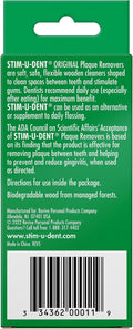 The Natural Dentist Stim-U-Dent Mint Dental Picks, Wooden Toothpicks for Food & Plaque Removal, Travel-Friendly, 24 Packs of 25 (600 Picks) 1