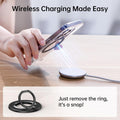 SYNCWIRE for MagSafe Phone Grip, Magnetic Phone Ring Holder Stand Kickstand Black