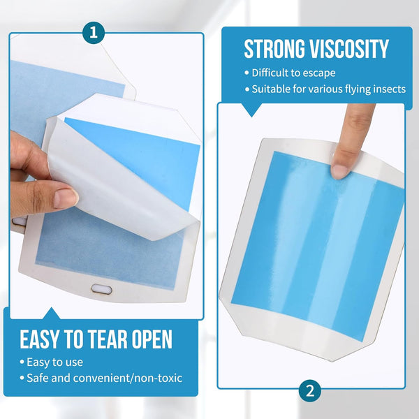 Trap Refills, Flying Insect Trap Refill Kit NO Device - 4 Pcs Glue Cards, Each Glue Card Lasts up to 65-Day or until Full Flying Insect Trap (4 X