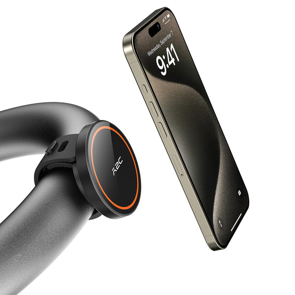 A2C Gym Fitness Phone Mount for Magsafe - 17 N52 Strong Magnets Stable and Secure Phone Mount with Adjustable Strap, Compatible with Gym