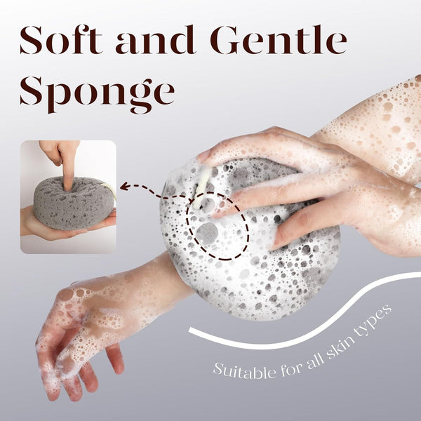 BAIMEI IcyMe Body Bath Sponge for Shower – Soft & Exfoliating, 2-Pack | Soft, Durable & Skin-Friendly Exfoliating Loofah Sponge, Easy To Grip,