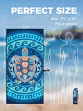 OCOOPA Microfiber Beach Towel For Swimming Pool, Camping, Picnic, Yoga Gym Sports, Fast Drying Extra Large 71" x 32" Sand Free Super Lightweight