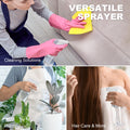 Plastic Spray Bottles (2-Pack, 16.9 Oz) Heavy Duty Spraying, Mist & Stream Clear, 2-Pack
